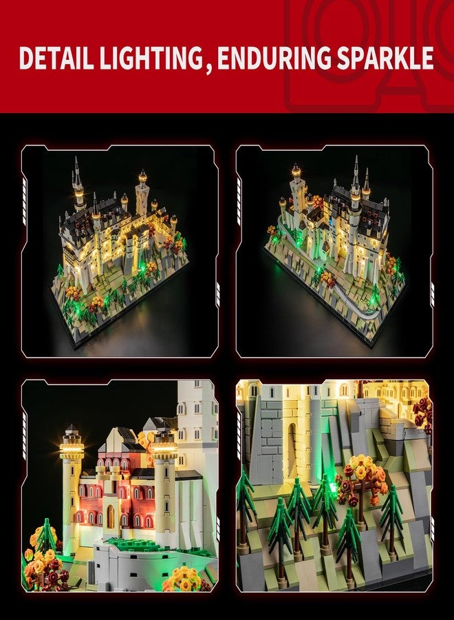 BRIKSMAX 2.0 Light Kit Compatible with Lego Architecture Neuschwanstein Castle 21063 Building Sets- LED Lighting Kits (Accessories Only), Cable-Hiding Tech for Display, Gifts & Collectors - Image 3